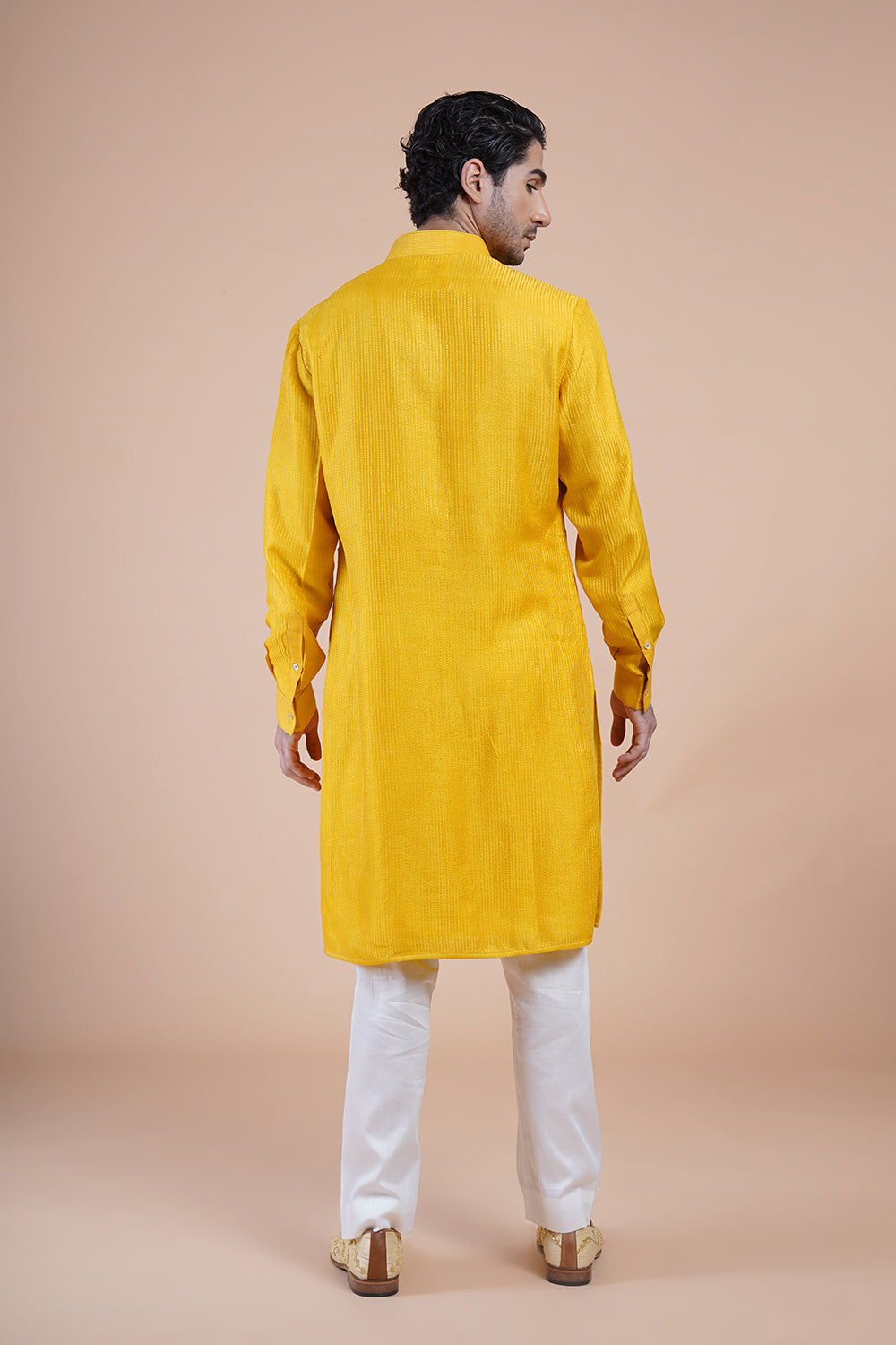 Yellow Embroidered Kurta Set