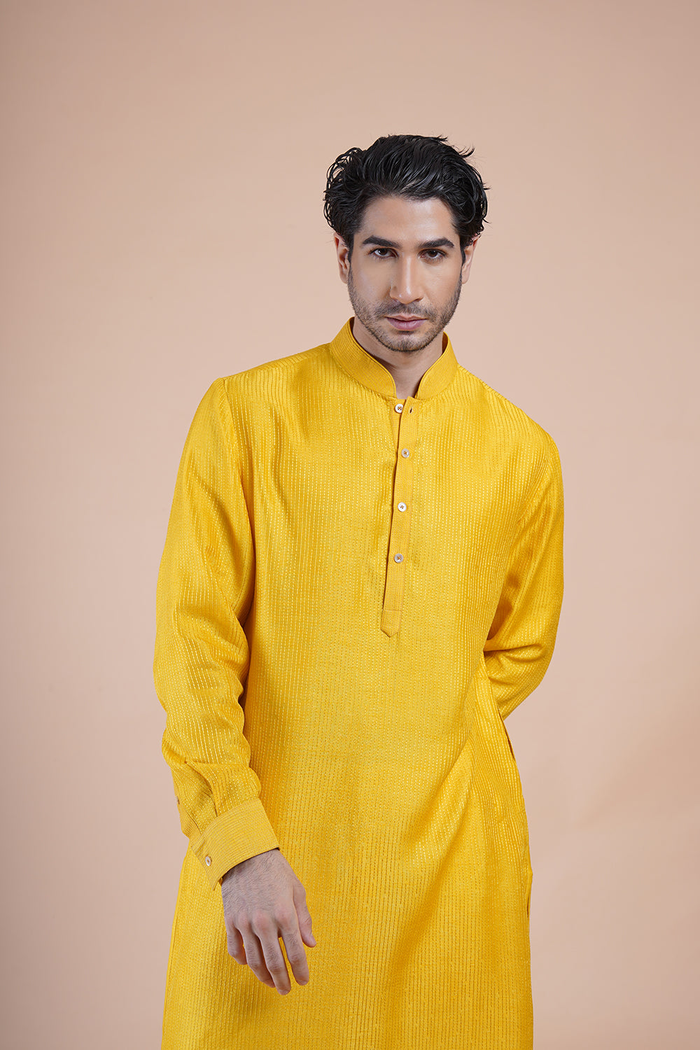 Yellow Embroidered Kurta Set