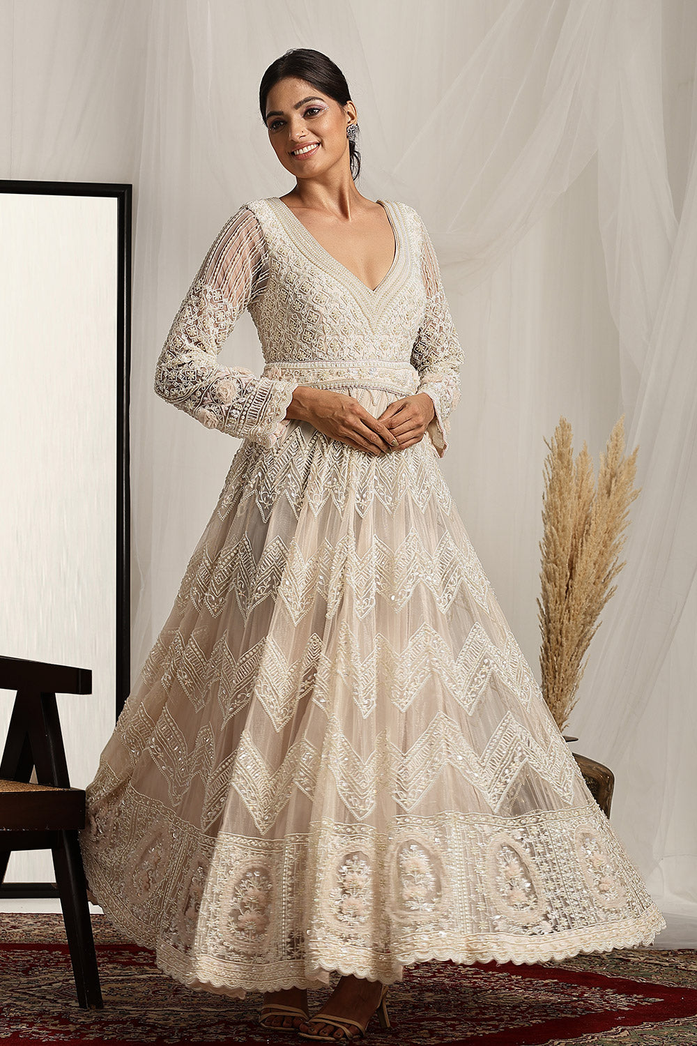 Intricately Embroidered Gown