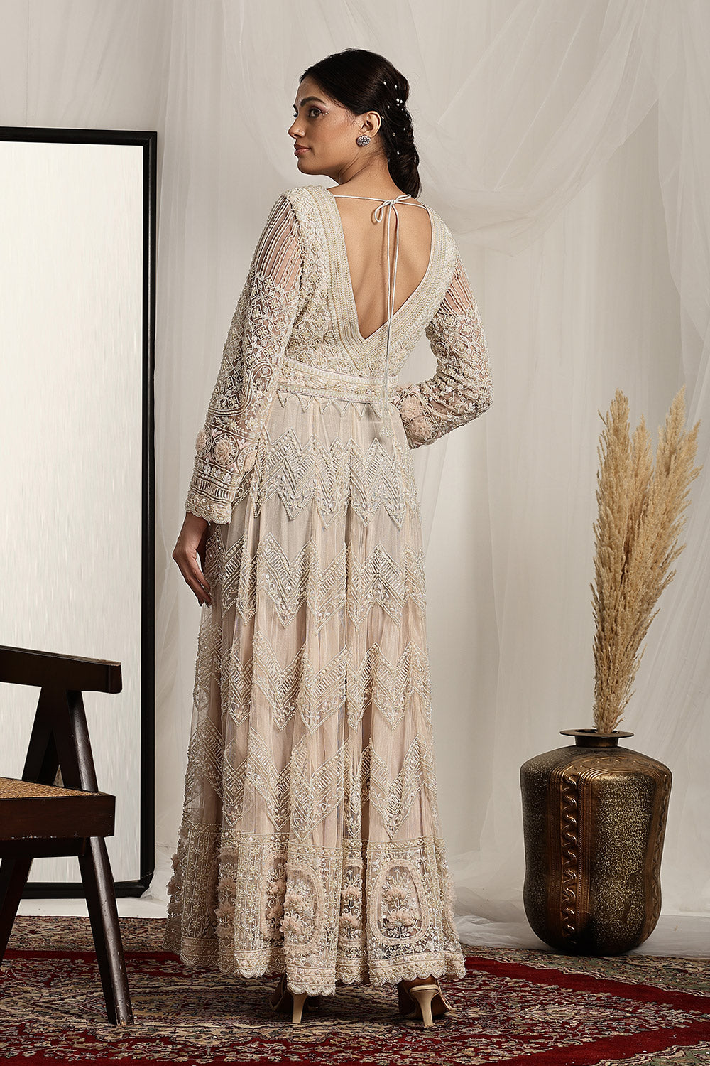 Intricately Embroidered Gown