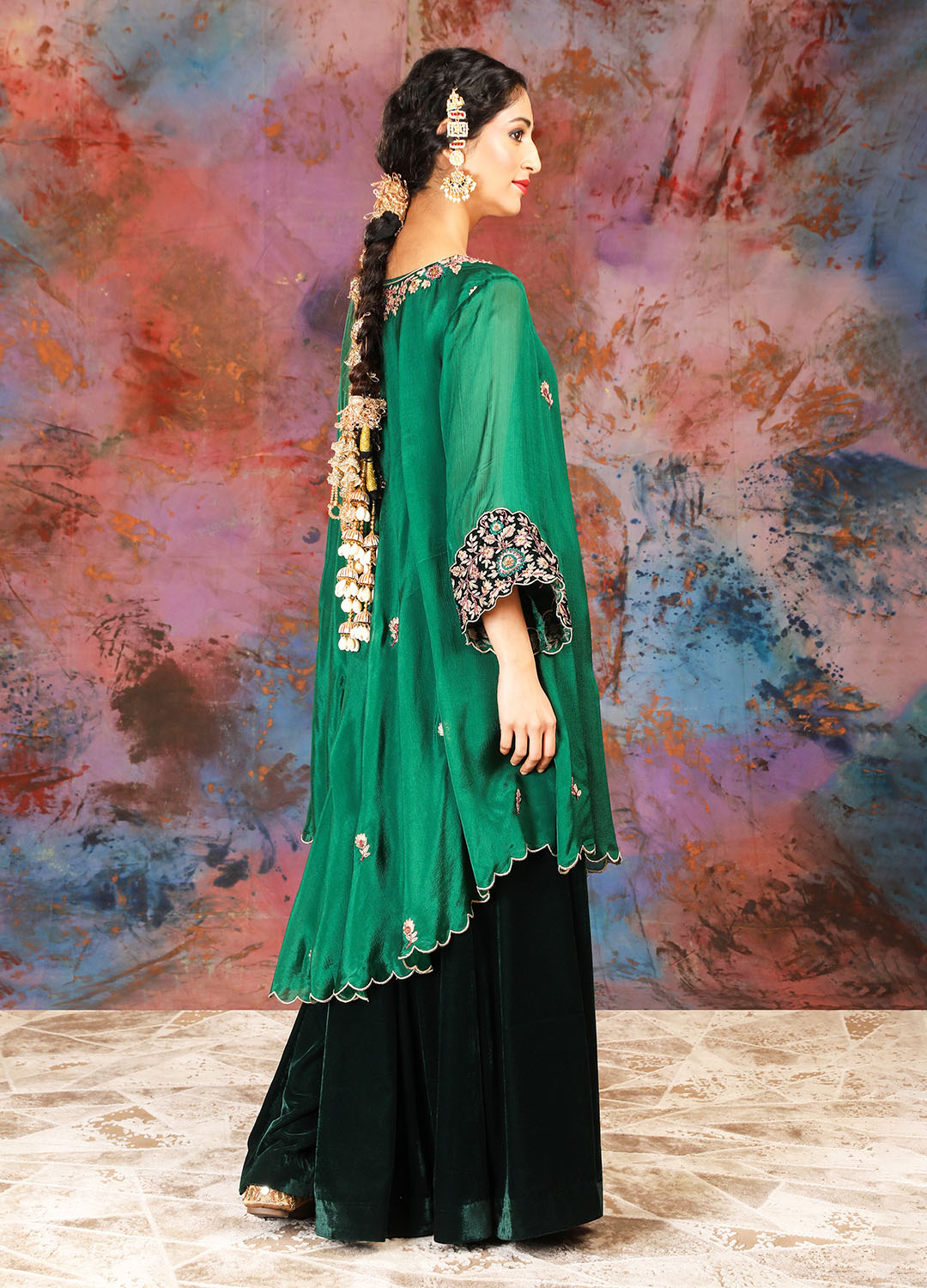 Sharara Set - Emerald