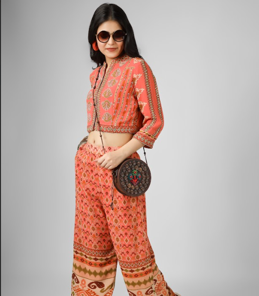 Printed Silk Georgette Co-Ord Set