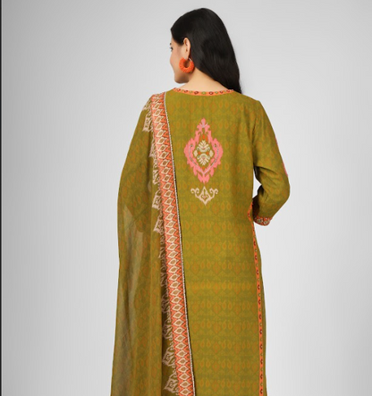 Printed Silk Georgette Kurta Set