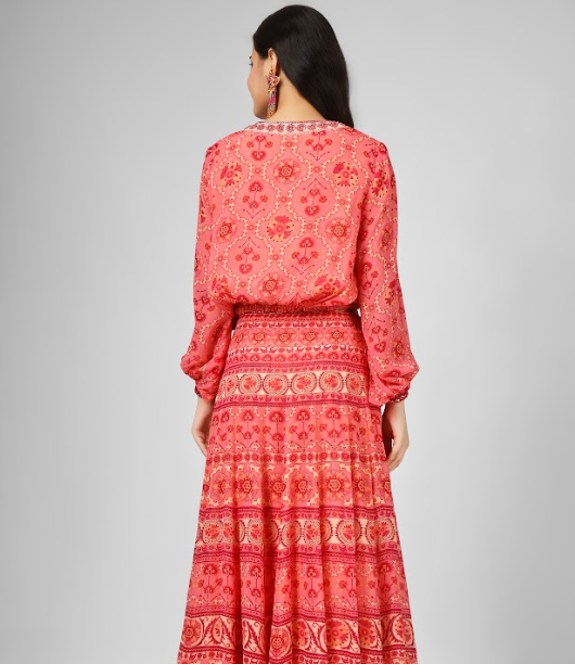 Printed Silk Georgette Co-Ord Set