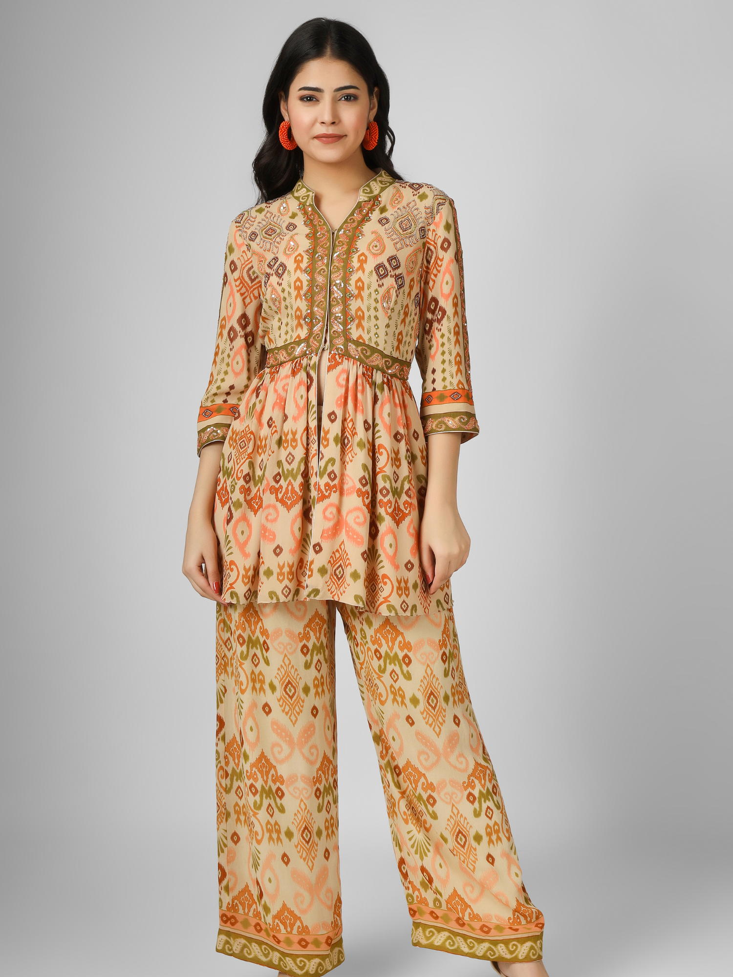 Printed Silk Georgette Co-Ord Set